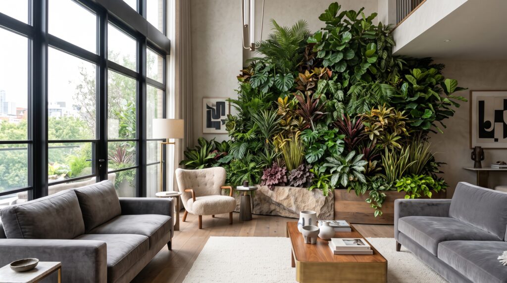 תמונת כותרת למאמר: בוסתן צמחייה מלאכותית: גלו איך ליצור גן עדן ירוק ופורח בבית ובחצר, במינימום מאמץ!